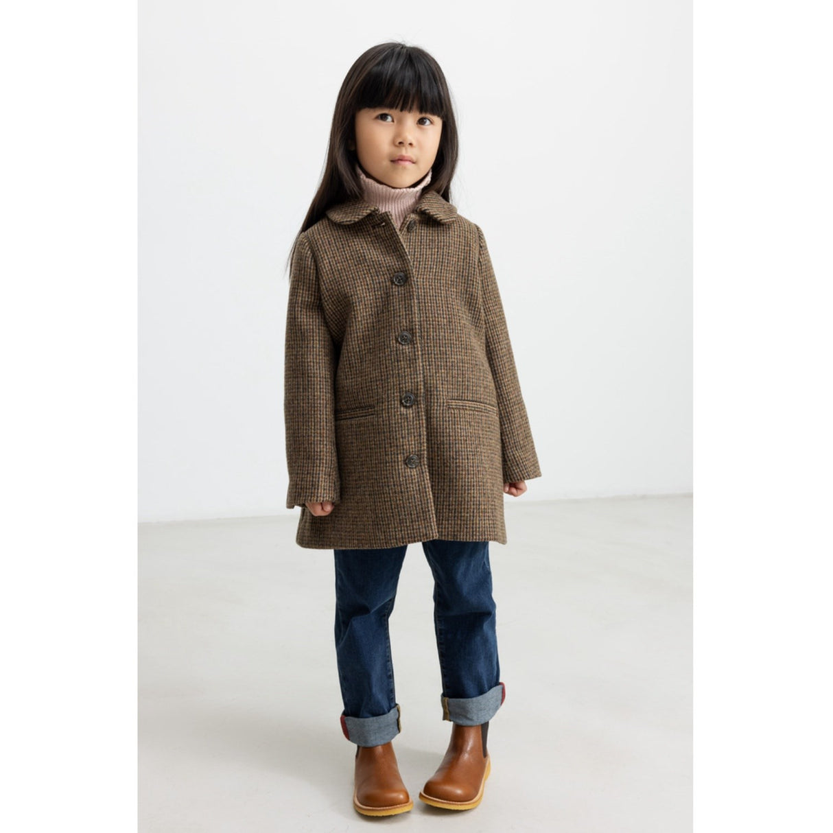 MarMar Wool Check Earthy Check Olive Jacka