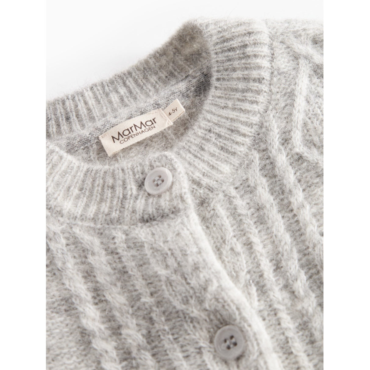 MarMar Mohair Cable Morning Dew Mel. Tavon Stickad Cardigan