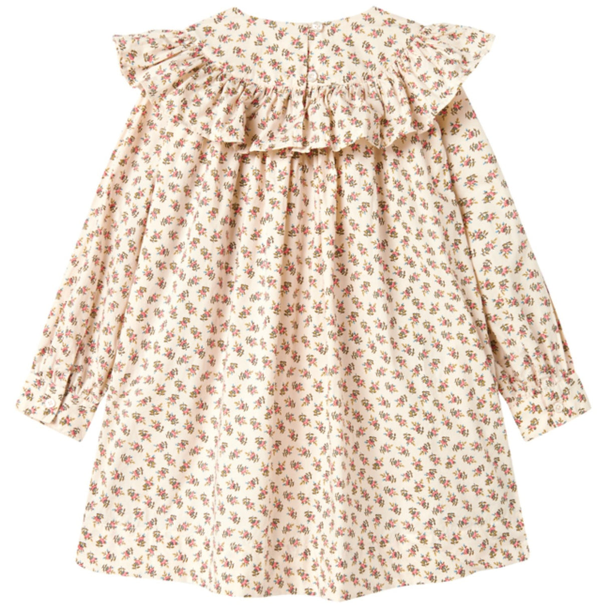 MarMar Poplin Japanese Flower Drine LS Klänning