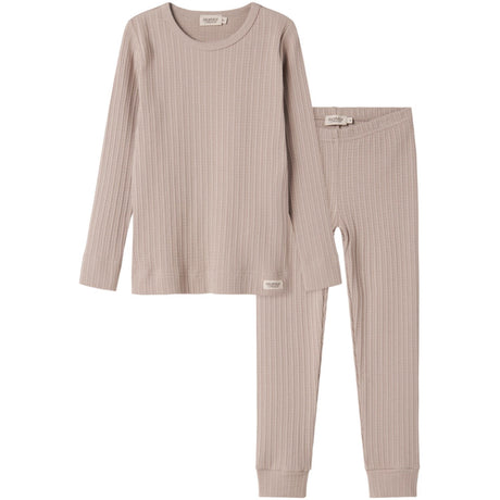 MarMar Modal Pointelle Rib Soft Beige Sovkläder