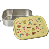 Rice Unicorn Love Print Stainless Steel Lunchbox With Moveable Divider Large 1400 Ml