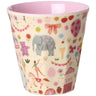 Rice Pink Fun Fair Print Melamine Kids Kopp Small 160 Ml