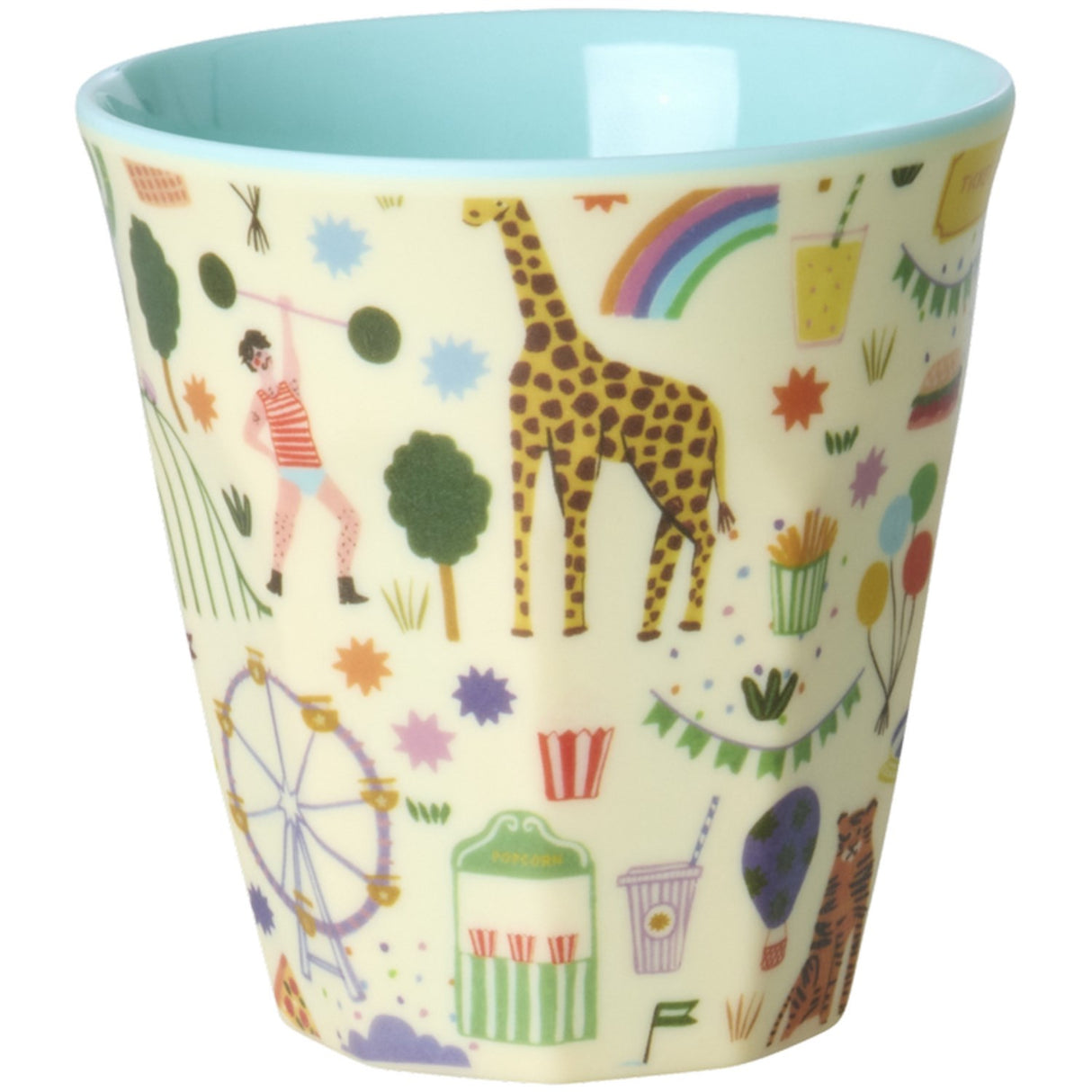 Rice Mint Fun Fair Print Melamine Kids Kopp Small 160 Ml