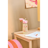 Rice Pink Fun Fair Print Plastic Kids Drinking Flaska 550 Ml