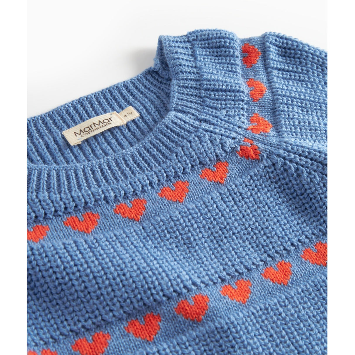 MarMar Light Cotton Wool Pattern Heaven Hearts Torin Stickad