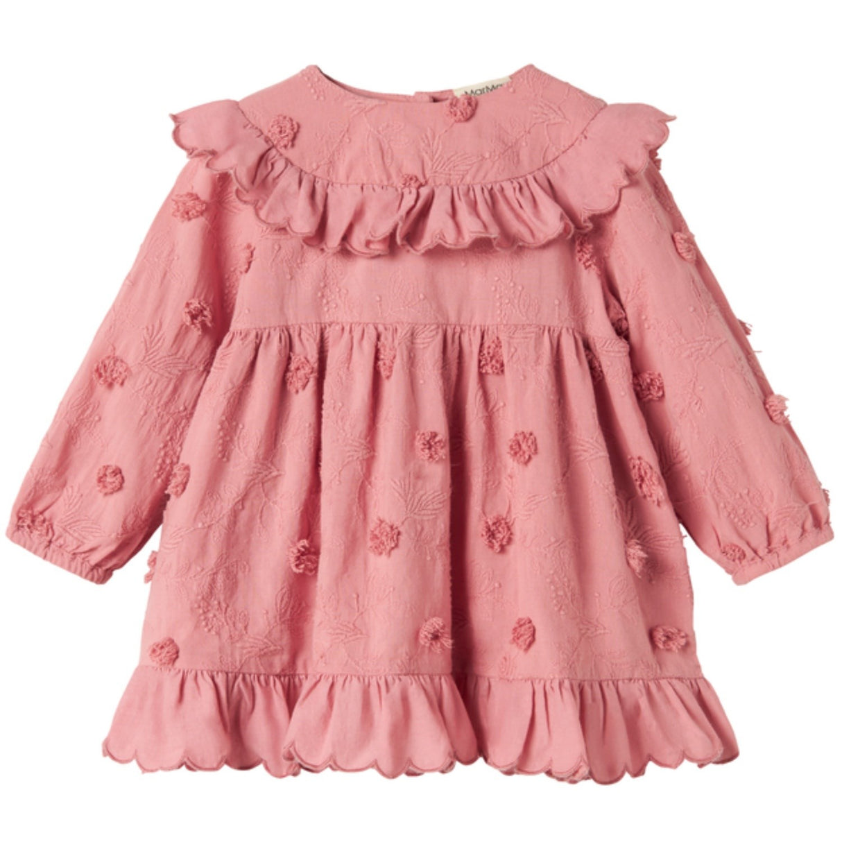 MarMar Embroidery Pink Delight Deas LS Klänning