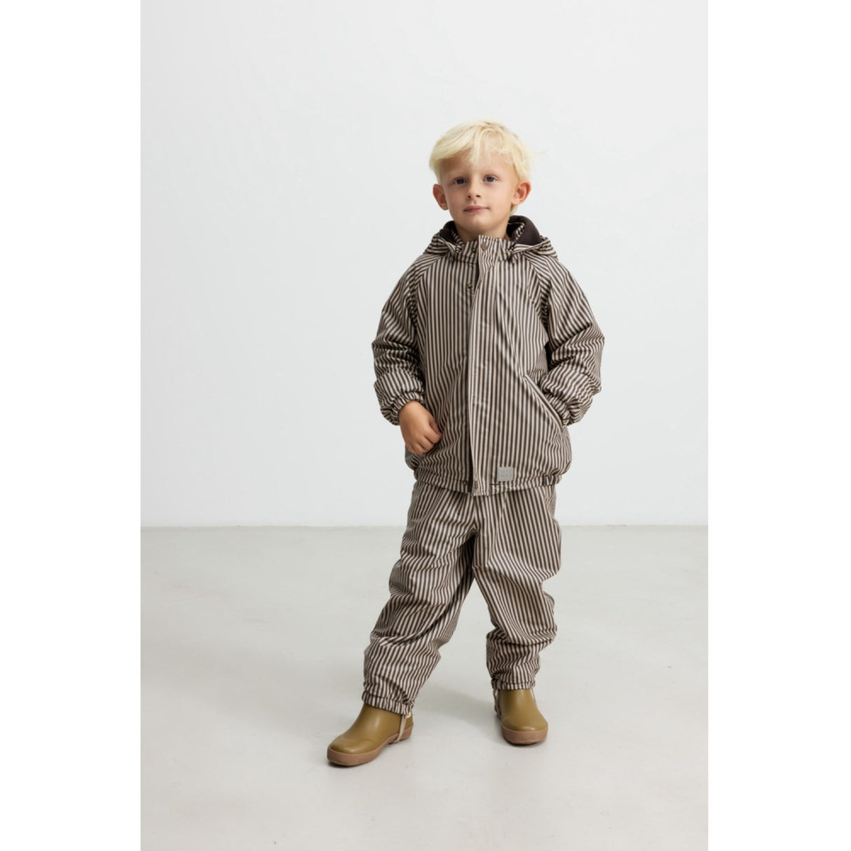 MarMar Rainwear Fleece Brown Stripe Obo Sett