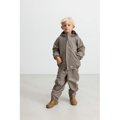 MarMar Rainwear Fleece Brown Stripe Obo Sett