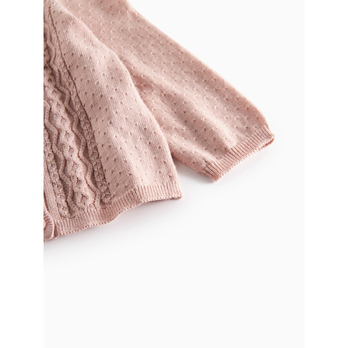 MarMar Modal Mix Cable Faded Rose Totti Stickad Cardigan
