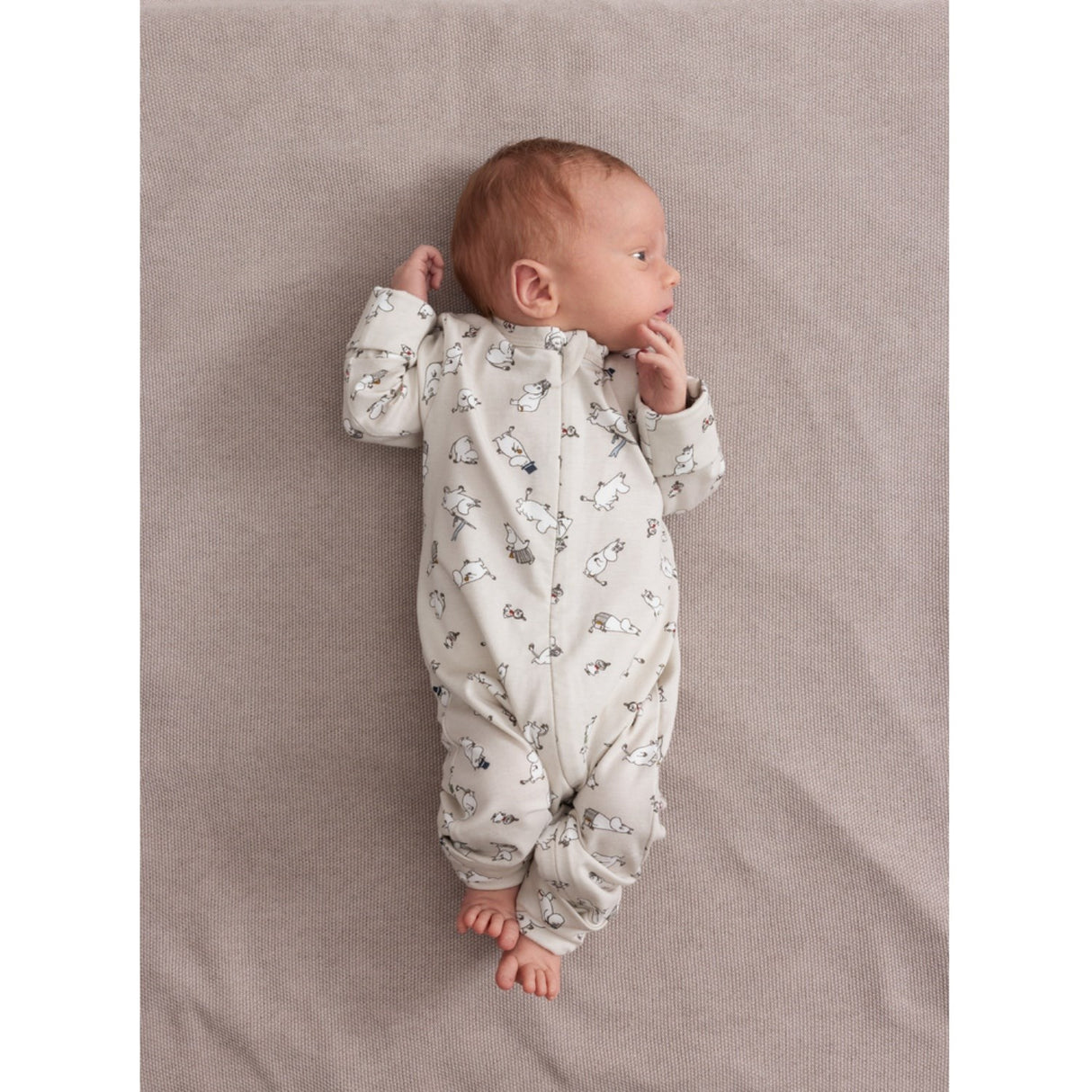 MarMar New Born Modal Mix Pearl Cashew Melange Alia Stickad Filt