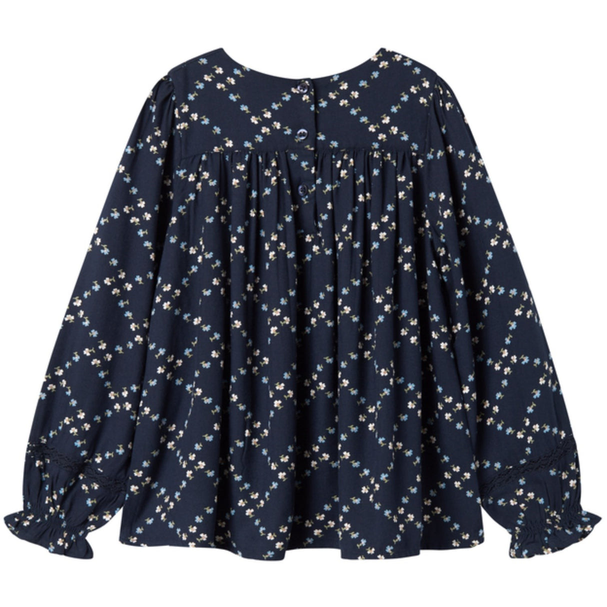MarMar Viscose Twill French Flower Tuka LS Blus