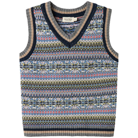 MarMar Light Cotton Wool Fair Isle Fair Isle Taj Stickad Väst