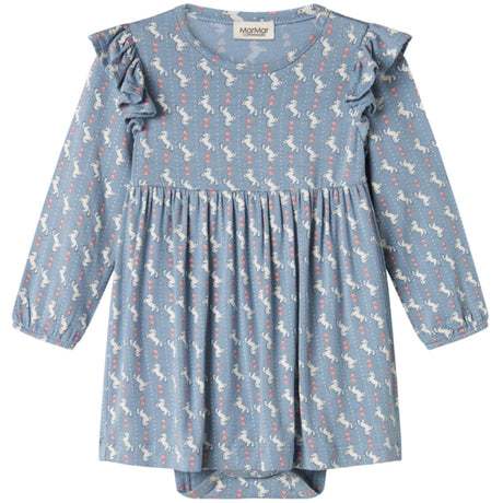 MarMar Smooth Jersey Unicorn Dream Ramona Frill LS Klänning