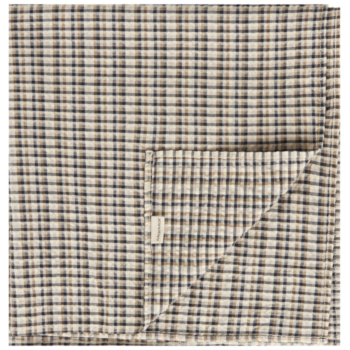 MarMar Seersucker Check Pilot Navy Check Airo Halsduk