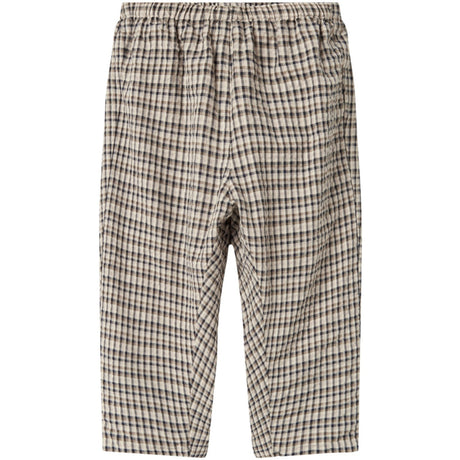 MarMar Seersucker Check Pilot Navy Check Palle Byxor