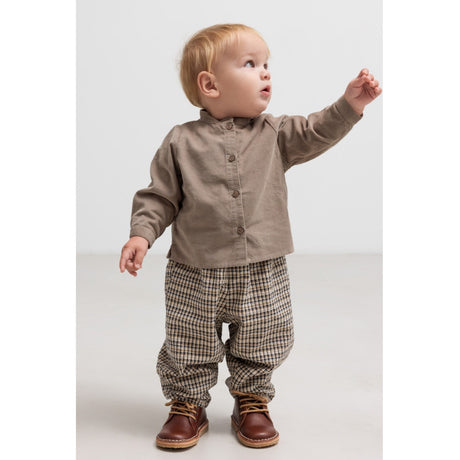 MarMar Seersucker Check Pilot Navy Check Palle Byxor