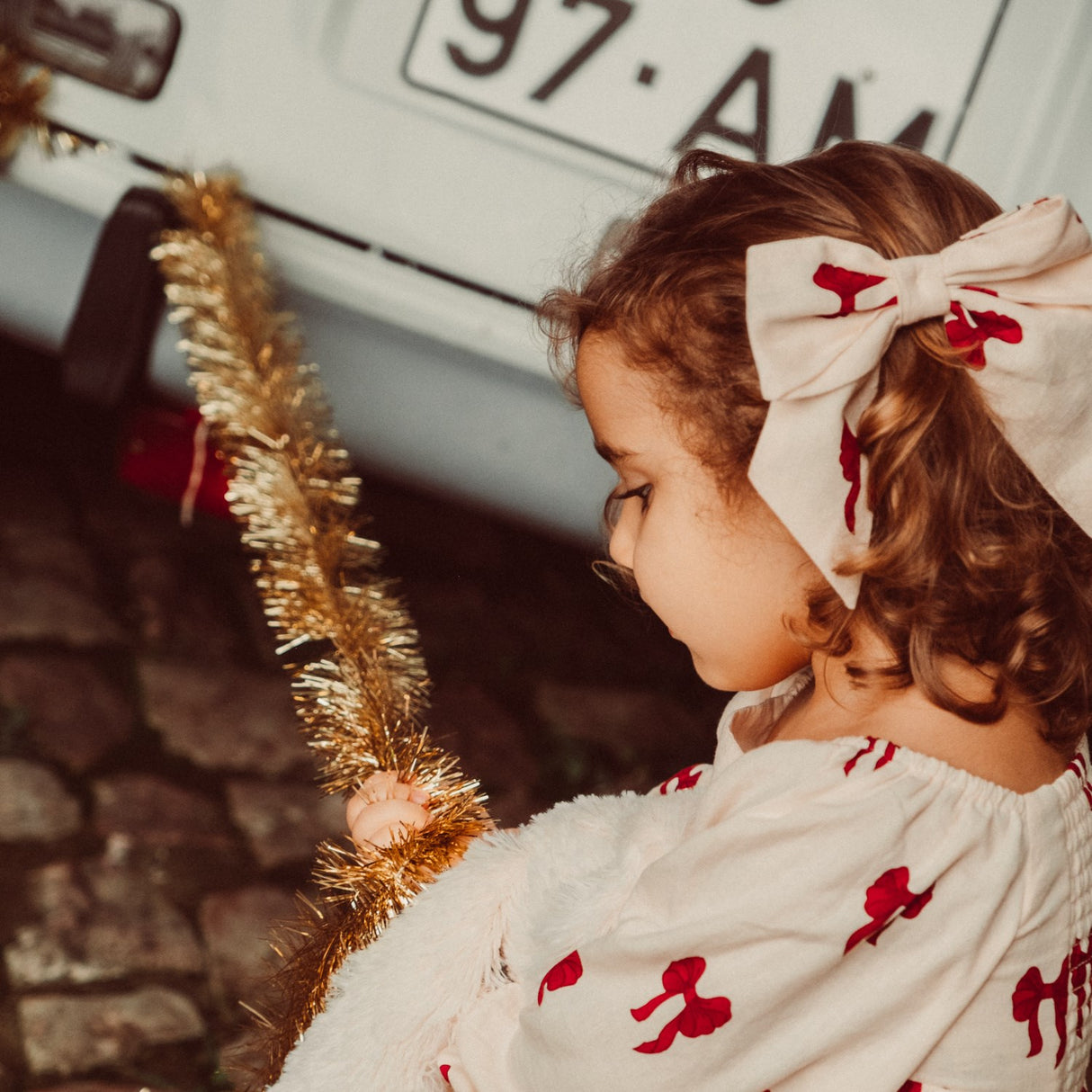 That's Mine Rouge Boucle Tori Hair Rosett Clips - 2 Pack