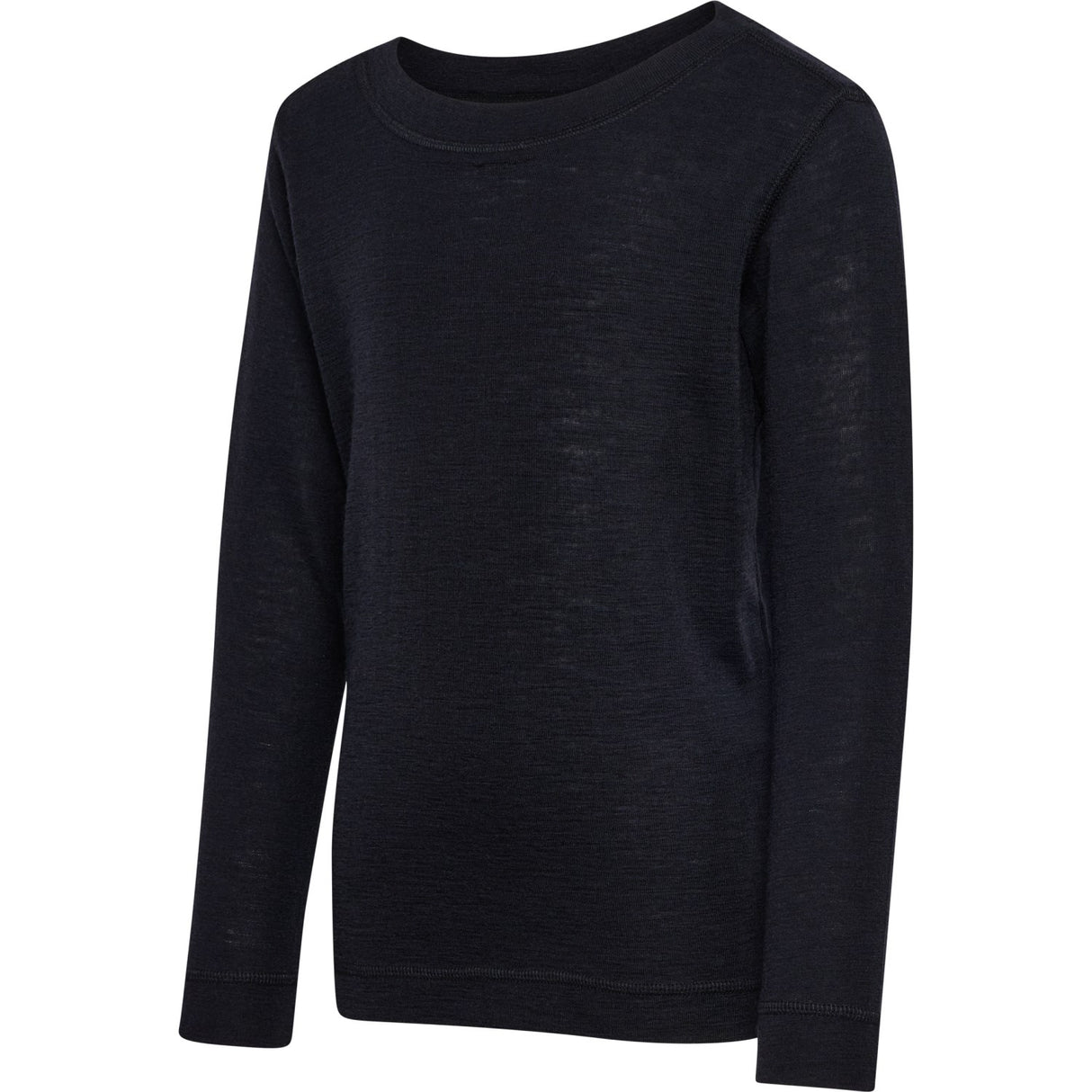 Hummel Black Jr Ull Rib T-Shirt L/S