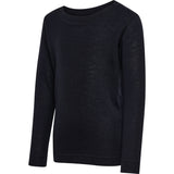 Hummel Black Jr Ull Rib T-Shirt L/S