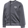 Hummel Dark Grey Melange Mini Ull Zip Jacka Bee
