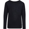 Hummel Black Jr Ull Rib T-Shirt L/S