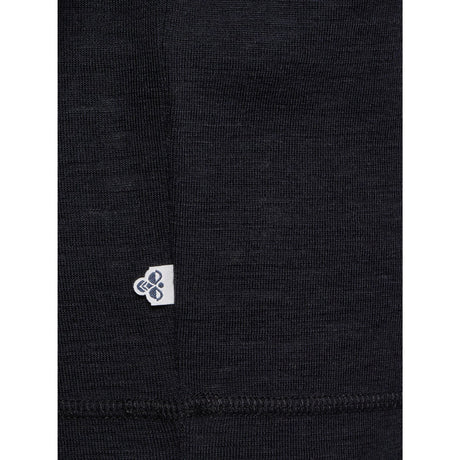 Hummel Black Jr Ull Rib T-Shirt L/S
