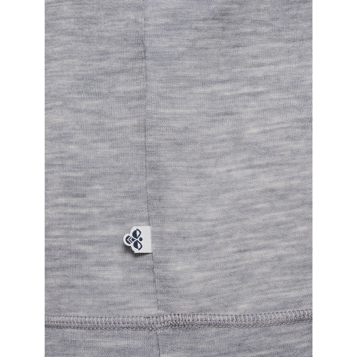 Hummel Grey Melange Jr Ull Rib Topp S/L