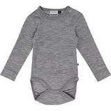 Hummel Grey Melange Mini Ull Rib Body L/S