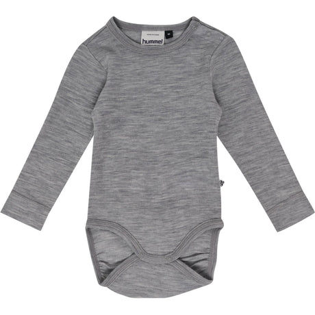 Hummel Grey Melange Mini Ull Rib Body L/S