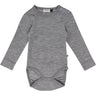 Hummel Grey Melange Mini Ull Rib Body L/S