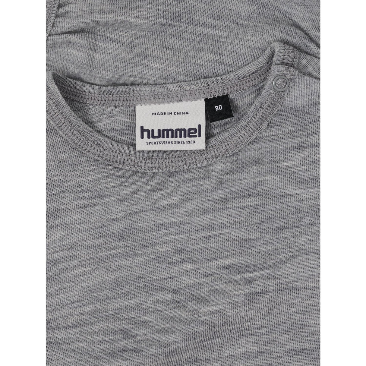 Hummel Grey Melange Mini Ull Rib Body L/S