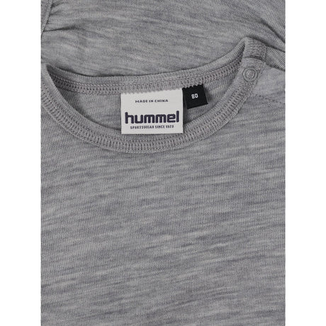 Hummel Grey Melange Mini Ull Rib Body L/S