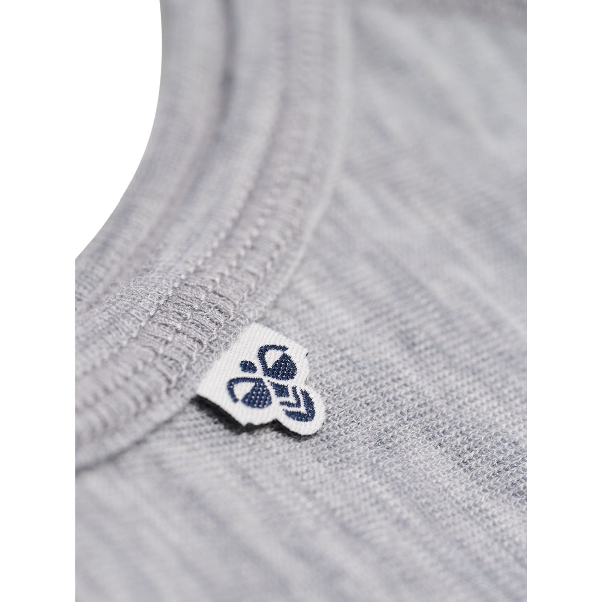 Hummel Grey Melange Mini Ull Rib Mössa