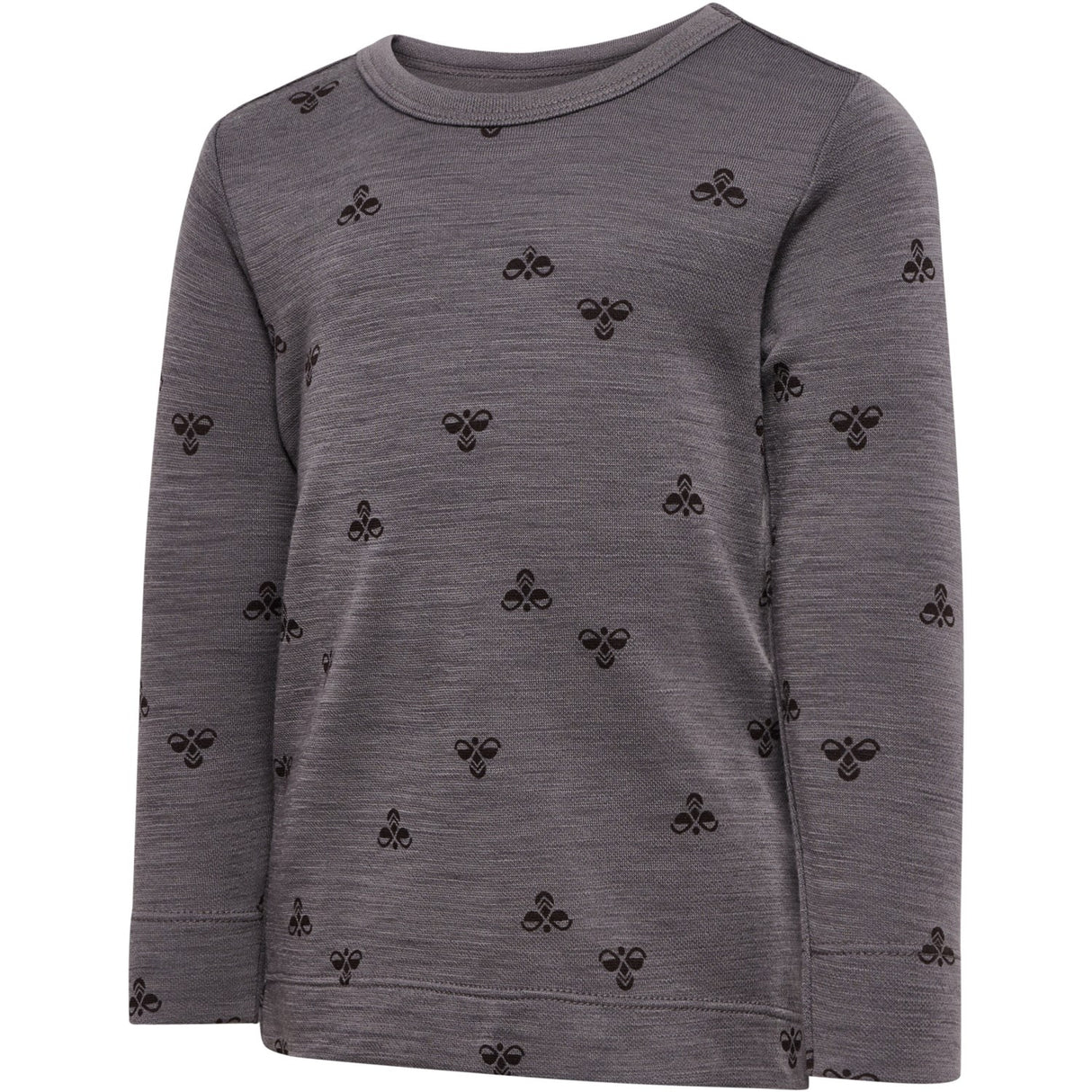 Hummel Charcoal Gray Mini Ull T-Shirt L/S