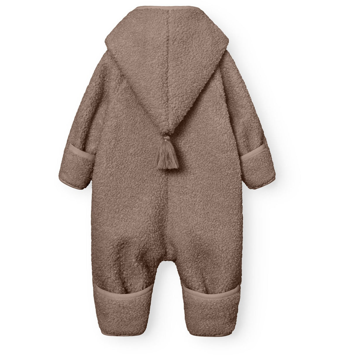Mini A ture Grey Brown Matadel Teddyfleece Jumpsuit. GRS