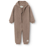 Mini A ture Grey Brown Matadel Teddyfleece Jumpsuit. GRS