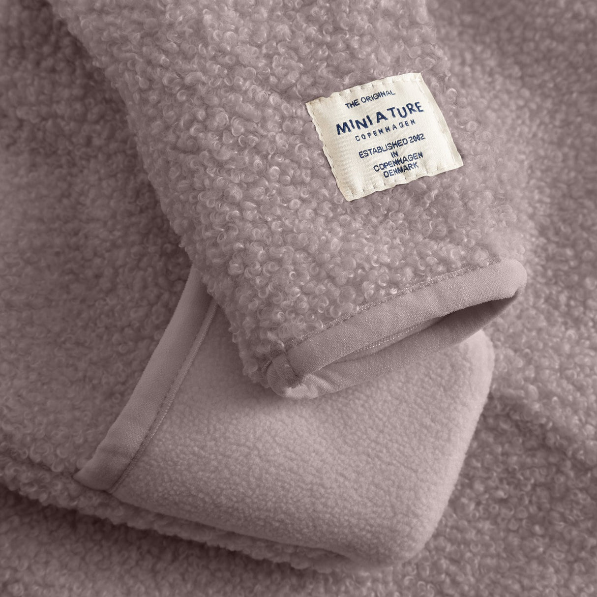 Mini A ture Zinc Purple Matadel Teddyfleece Jumpsuit. GRS