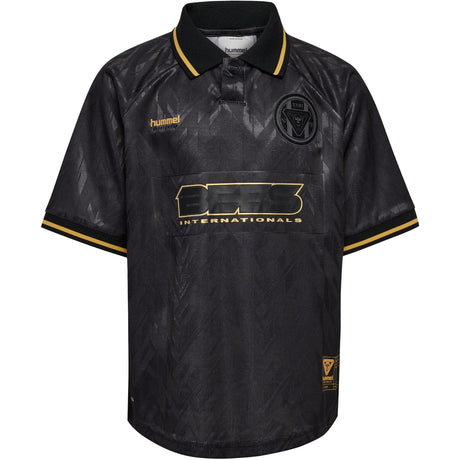 Hummel Black Jr Loose Bay Soccer Jersey S/S