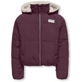 kids ONLY Mauve Wine Kogmaria Life Reversib Puffer Jacka Otw