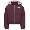 kids ONLY Mauve Wine Kogmaria Life Reversib Puffer Jacka Otw