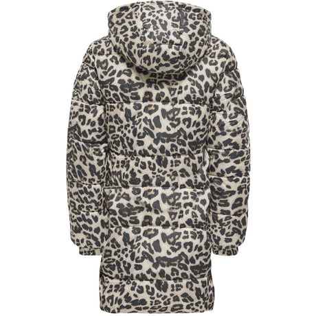 kids ONLY Silver Mink Leo Kogdalia Puffer Aop Jacka Cs Otw