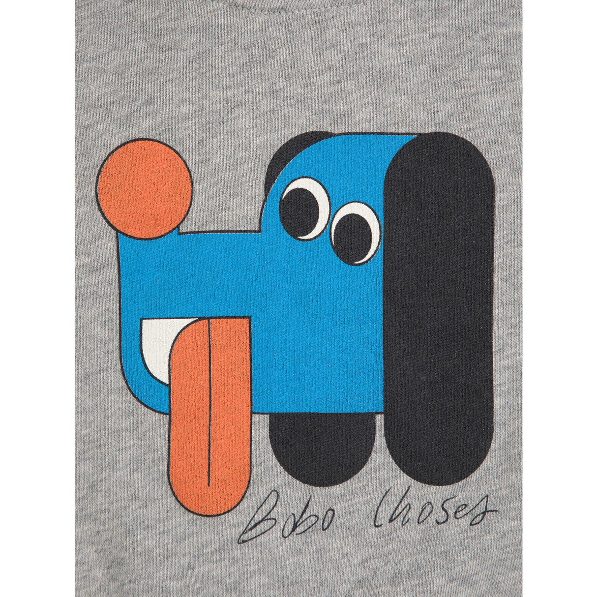 Bobo Choses Light Heather Grey Doggy Mate Sweatshirt