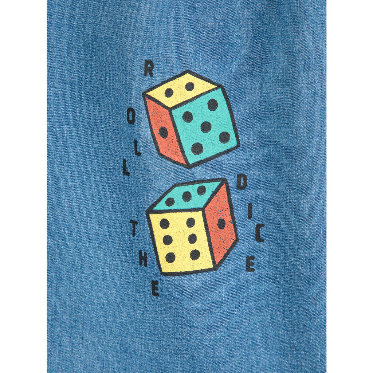 Bobo Choses Navy Blue Roll The Dice Light Denim Byxor