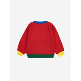 Bobo Choses Red Doggy Mate Jacquard Jumper