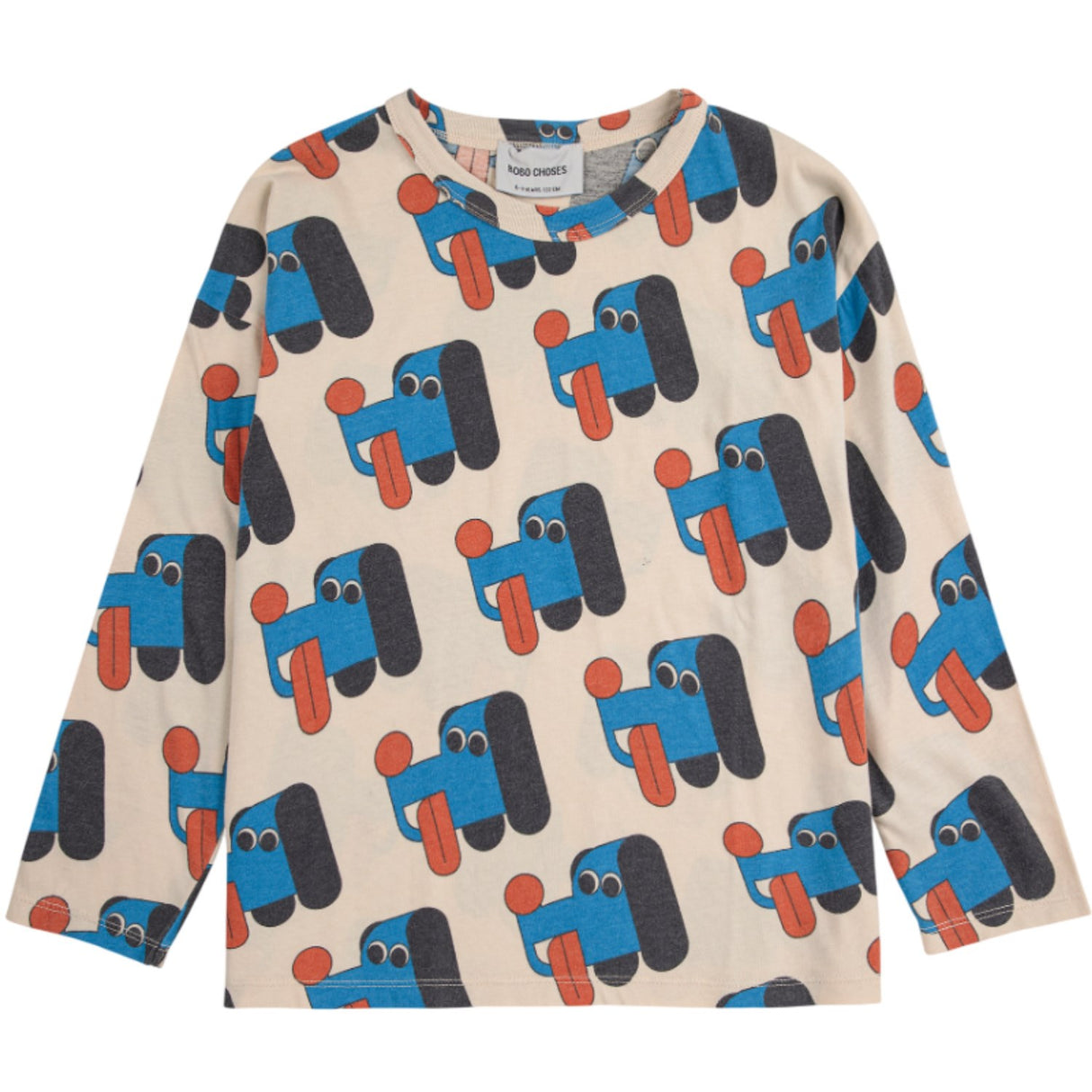 Bobo Choses Offwhite Doggy Mate All Över T-Shirt