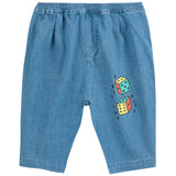 Bobo Choses Navy Blue Roll The Dice Light Denim Byxor