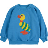 Bobo Choses Blue Striped Duck Sweatshirt