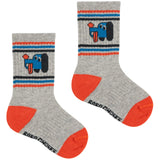 Bobo Choses Light Heather Grey Doggy Mate Kort Strumpor