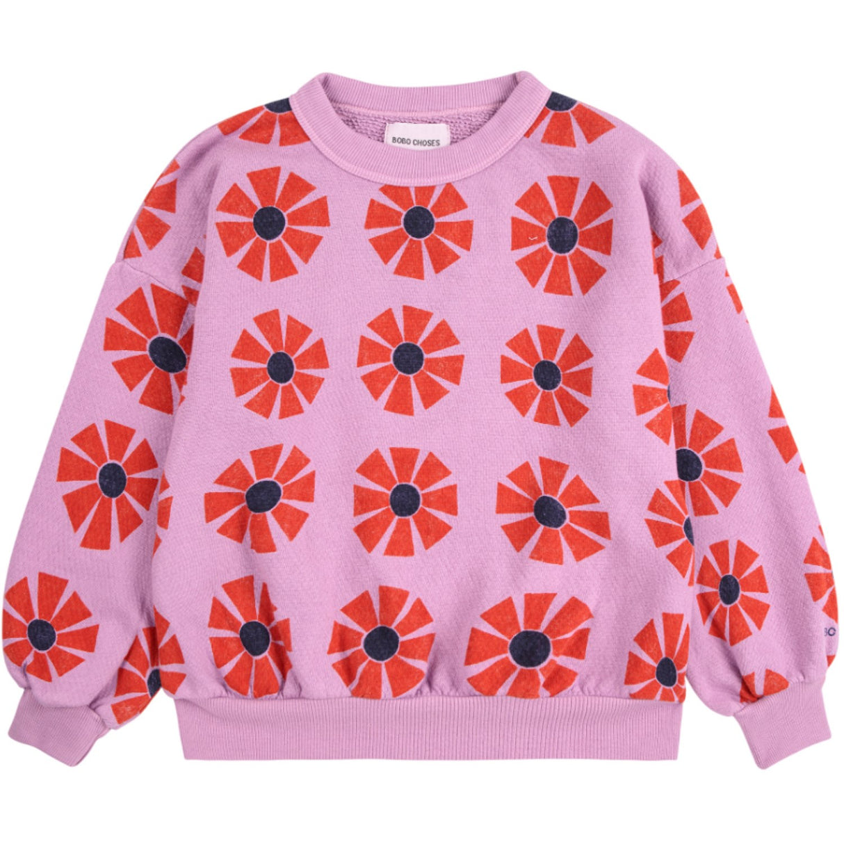 Bobo Choses Purple Kaleidoscope All Över Sweatshirt