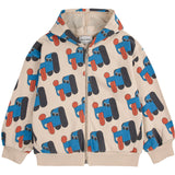 Bobo Choses Offwhite Doggy Mate All Över Zipped Hoodies